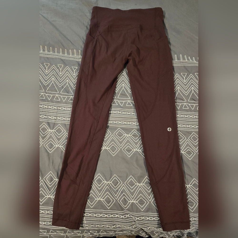 Gym + Coffee High Waisted Leggings Size Medium - Picture 4 of 12